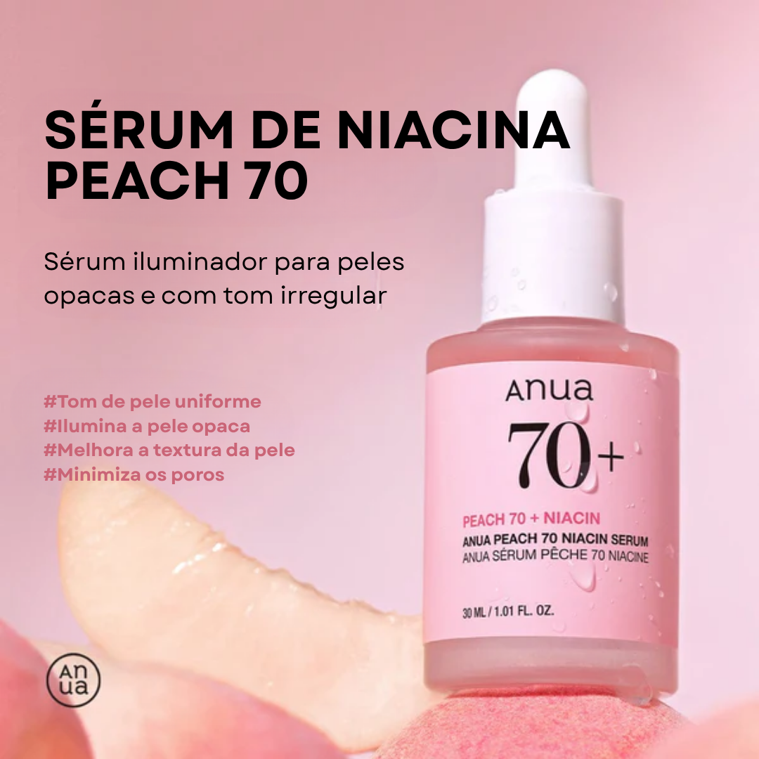 Sérum de Niacinamida 70% com Pêssego