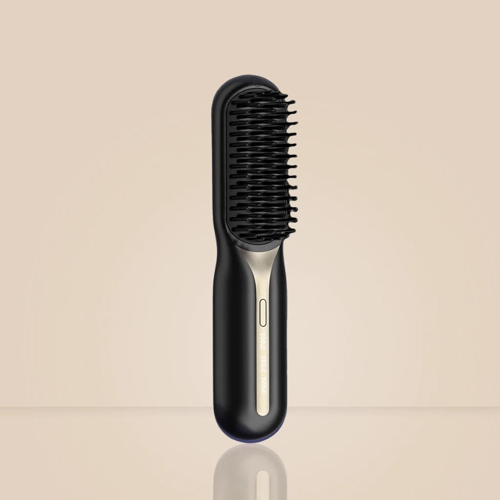 Escova Alisadora Portátil | Liso 2x Mais Rápido com Tecnologia de Proteção