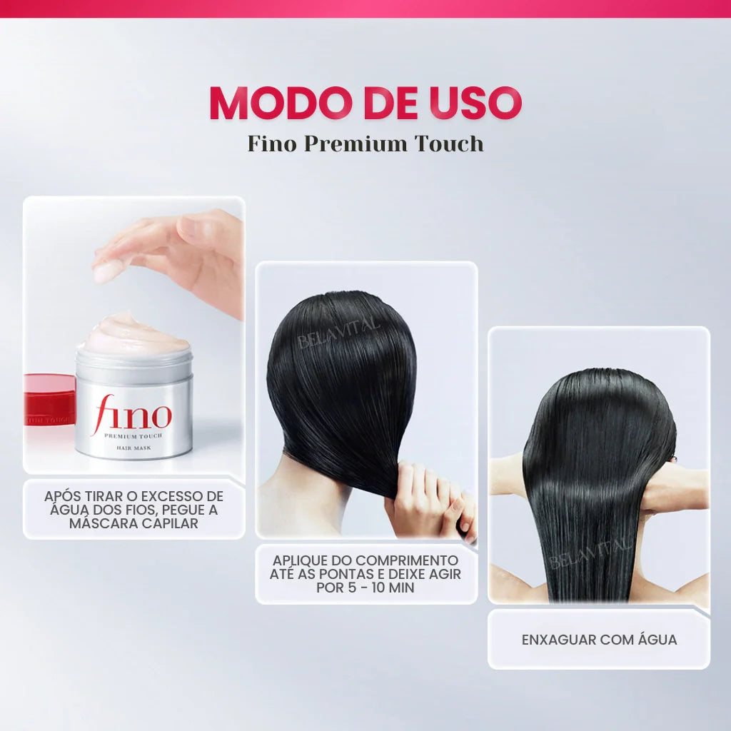 Máscara Japonesa Fino Premium Touch: Reconstrução Capilar Completa