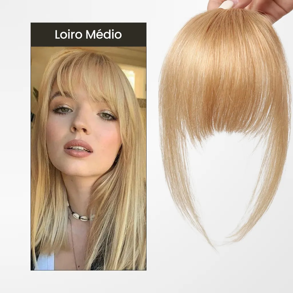 Aplique de Franja TicTac: Cabelo Humano com Tecnologia 3D