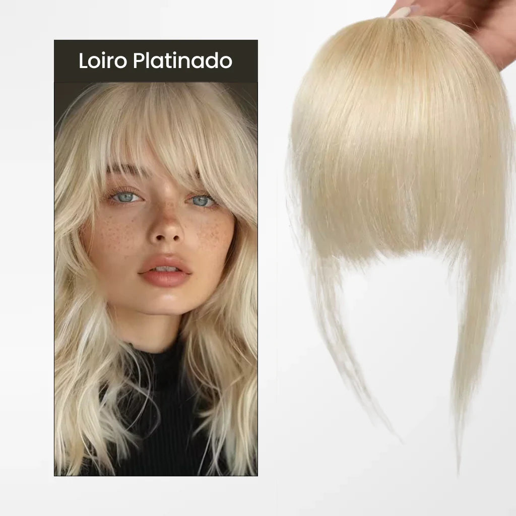 Aplique de Franja TicTac: Cabelo Humano com Tecnologia 3D