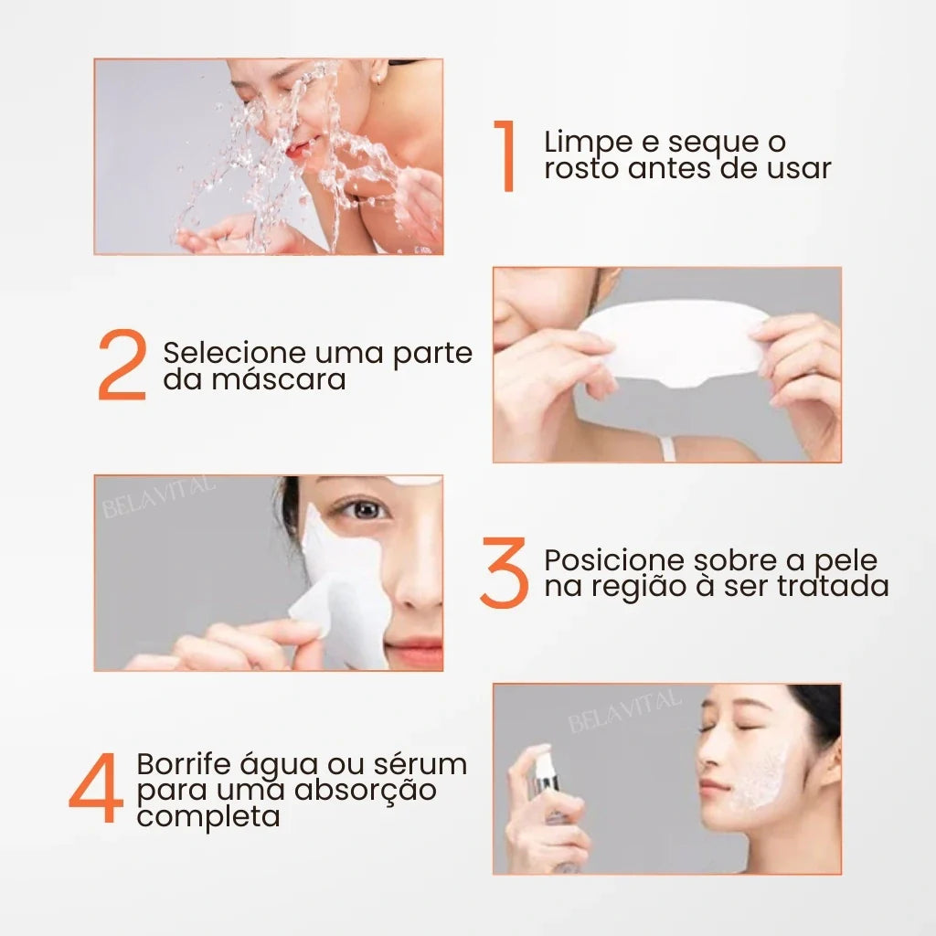 Kit Máscara de Colágeno GoldBotox Highprime: Renovação Profunda da Pele