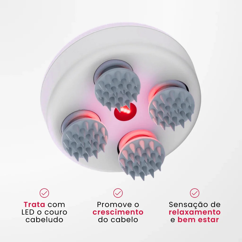 Massageador Elétrico para Couro Cabeludo | Crescimento e Nutrição Natural