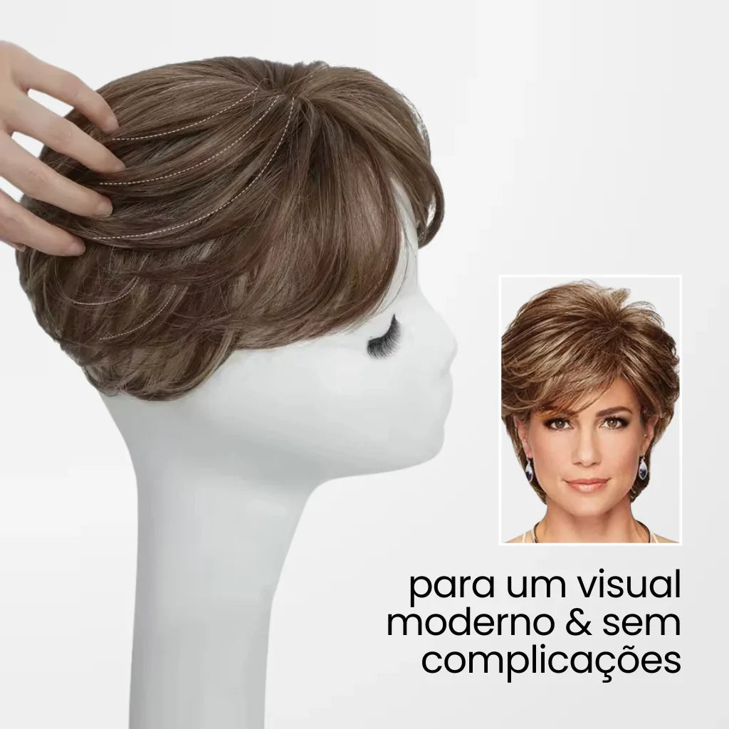 Top Closure - Topo de Cabelo Curto Natural | Para Alopecia e Falhas