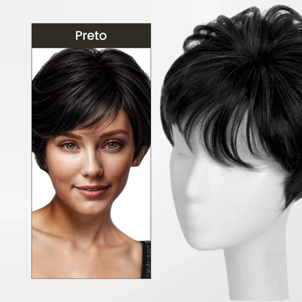 Top Closure - Topo de Cabelo Curto Natural | Para Alopecia e Falhas