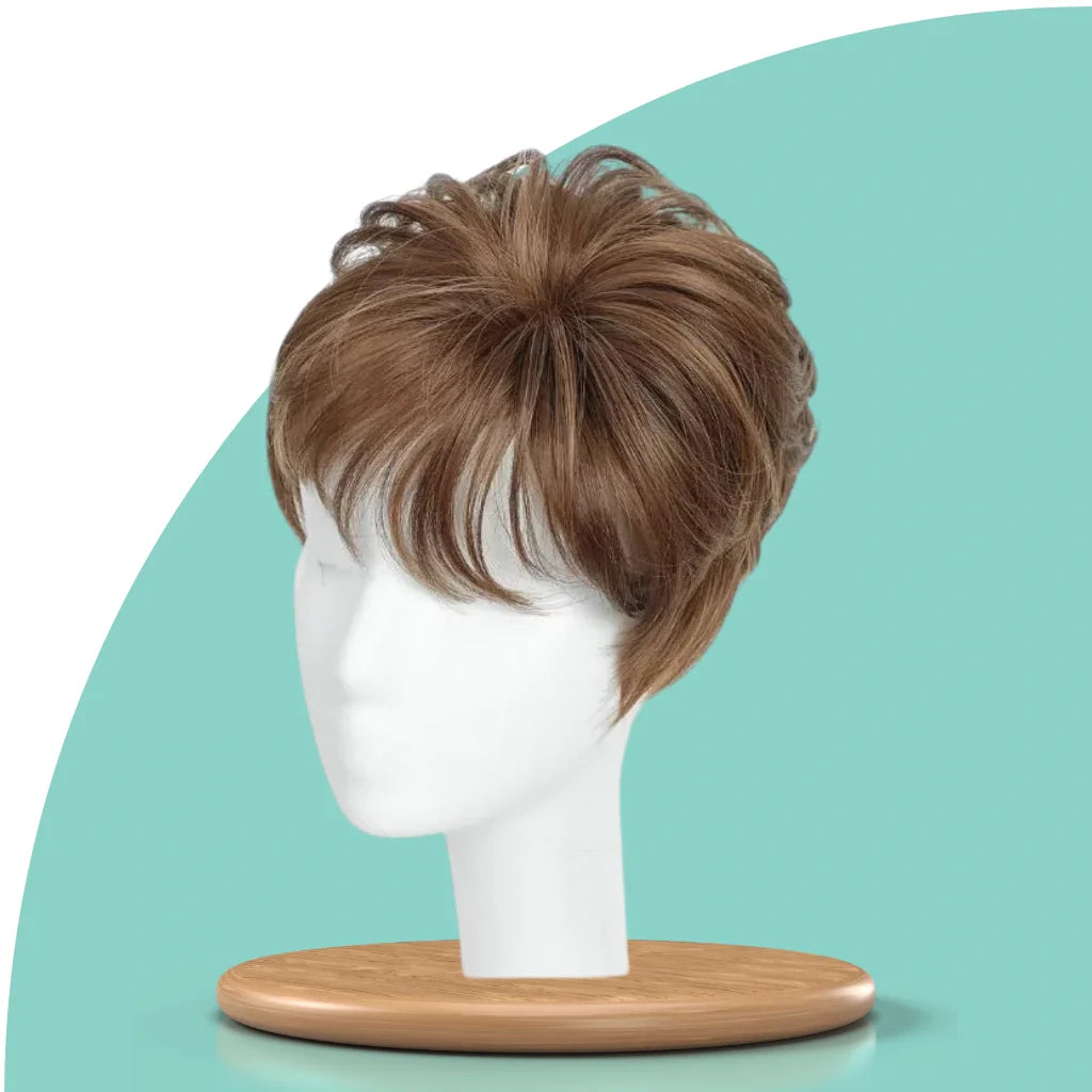 Top Closure - Topo de Cabelo Curto Natural | Para Alopecia e Falhas