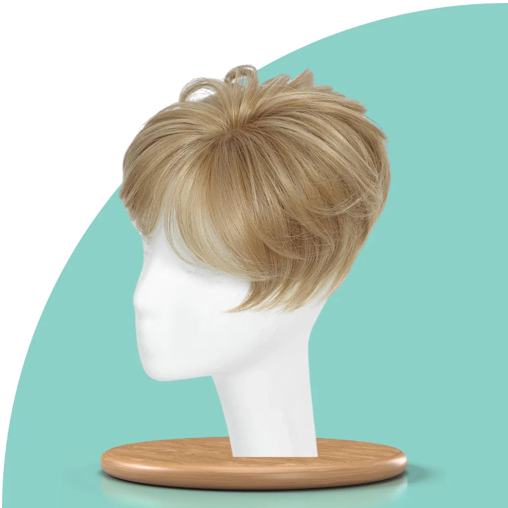 Top Closure - Topo de Cabelo Curto Natural | Para Alopecia e Falhas