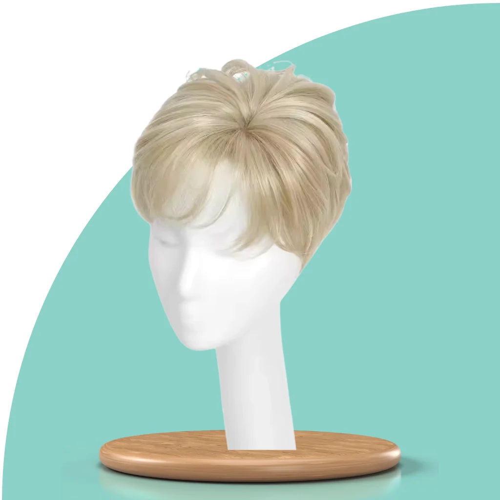 Top Closure - Topo de Cabelo Curto Natural | Para Alopecia e Falhas