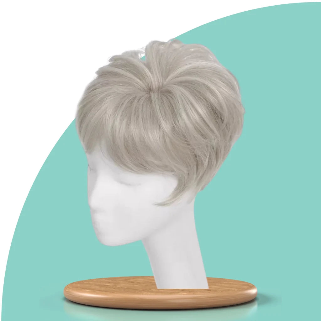 Top Closure - Topo de Cabelo Curto Natural | Para Alopecia e Falhas