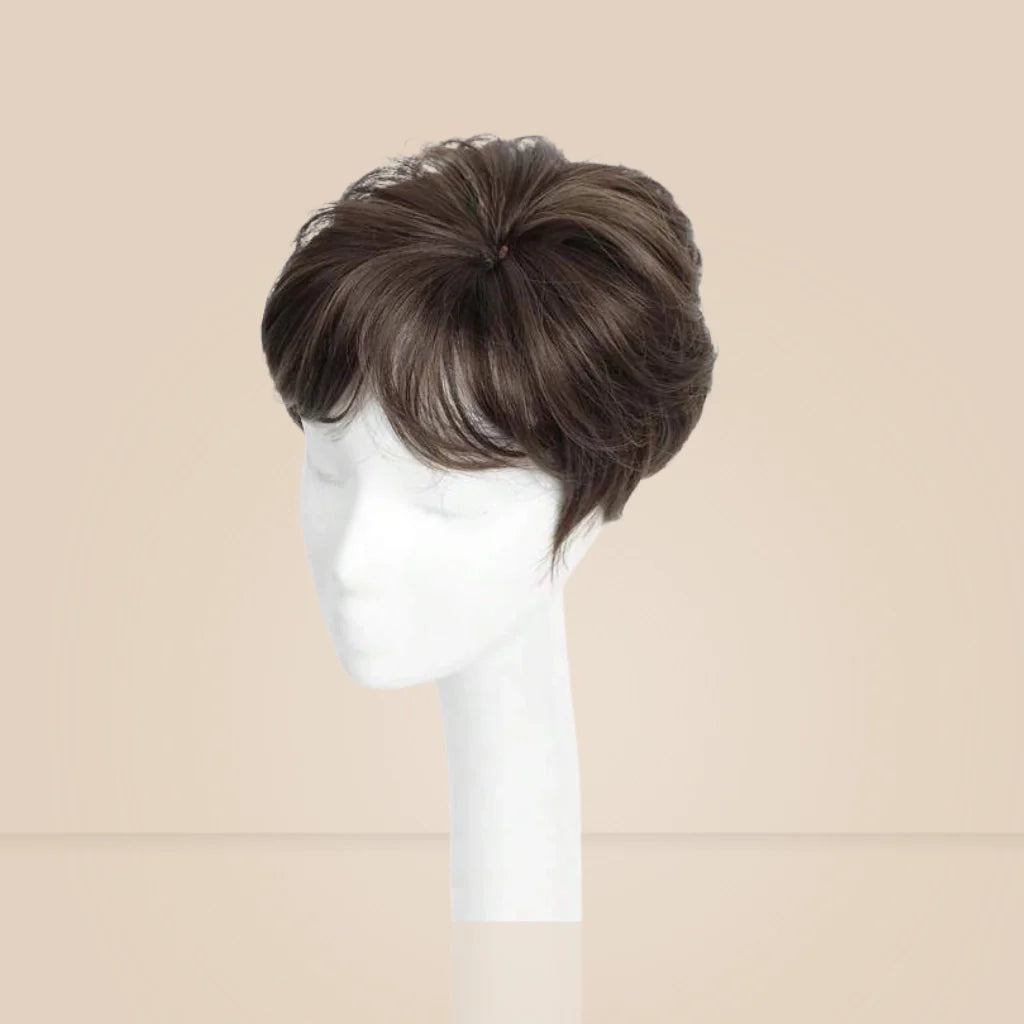 Top Closure - Topo de Cabelo Curto Natural | Para Alopecia e Falhas