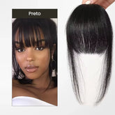 Aplique de Franja TicTac: Cabelo Humano com Tecnologia 3D
