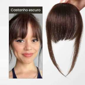 Aplique de Franja TicTac: Cabelo Humano com Tecnologia 3D